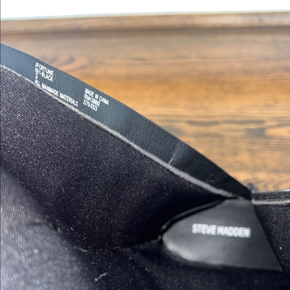 STEVE MADDEN Kids Fortune Fashion Black Boots - Kids Size 3 - Picture 5 of 7